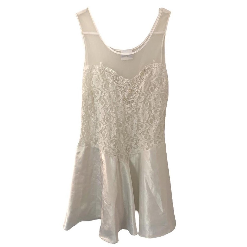Super beautiful lace white lingerie fairy core top and skirt